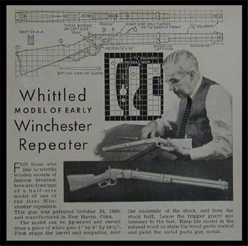 Winchester repeater wooden gun - repeater,