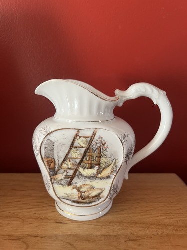 Vintage porcelain jug - vintage,