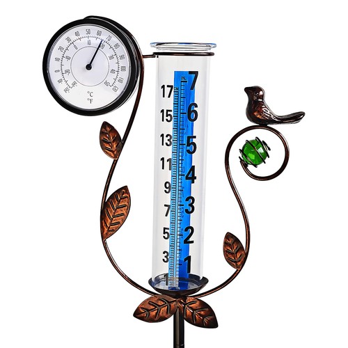 Joybee bird rain gauge with - bird,