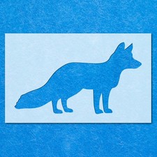 Fox Wild Standing Stencil