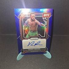 2023 Panini Prizm UFC RANDY BROWN Blue Prizm Rookie Auto Autograph RC /49