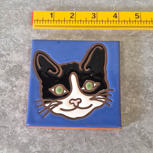 Vintage tube lined ceramic art - tube,