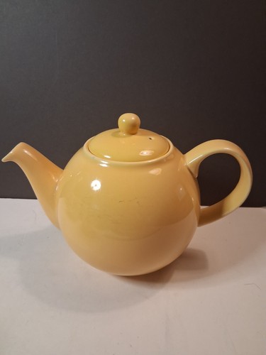 London pottery globe yellow