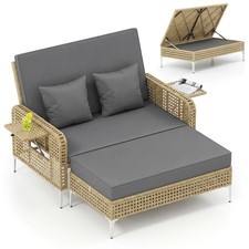 COSTWAY 2-Piece Patio Daybed