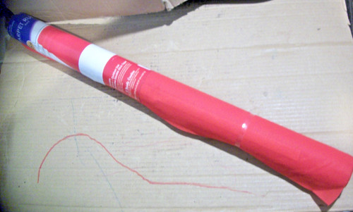 Red fabric carpet - carpet, for