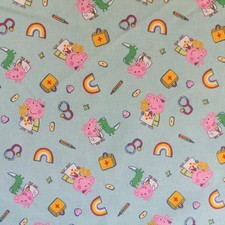 Cotton Digital Print Design Fabric Material -  PEPPA PIG DR PEPPA