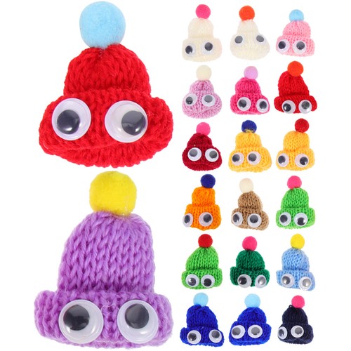 20pcs miniature knitting hats - miniature,