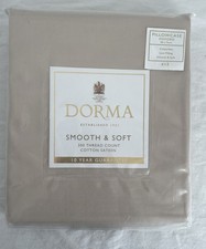 Dorma SMOOTH & SOFT 300 THREAD COUNT COTTON 48x76cm OXFORD PILLOWCASE NATURAL