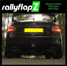 rallyflapZ | Mud Flaps & Fixings FITS: Subaru Impreza WRX|STI 2014+ Black 4mm *S