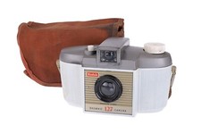 Rare Kodak White / Albino Brownie 127 Film Camera                         SKA321