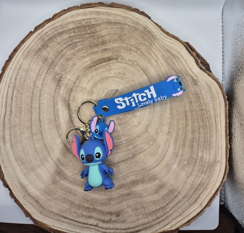 Stitch keychain blue - stitch, in