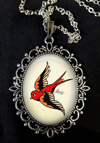 Swallow tattoo large antique - tattoo,