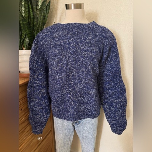Vintage hand knit wool sweater - vintage,