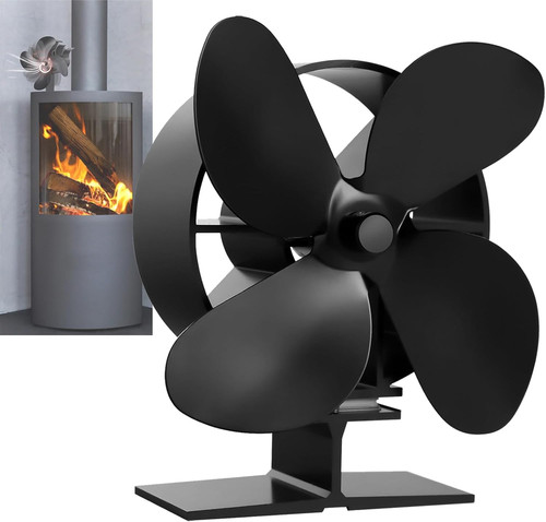 Wood stove fan blades - stove,