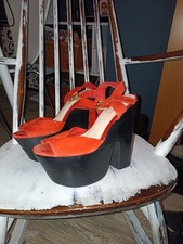 Topshop Orange Platform