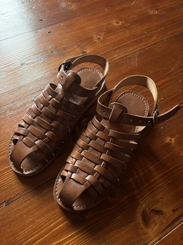 Leather strappy handmade - strappy,