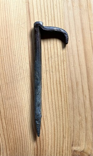 Rare antique iron tent peg - rare,
