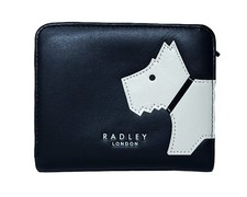 Radley Medium Leather Tab Purse Wallet Red or Black New