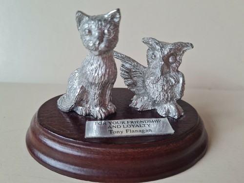 Small metal owl pussycat - small, &