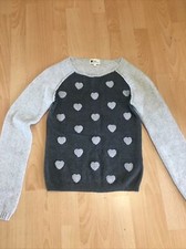 Next - grey heart design jumper size 6 ?