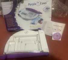 NIB paper cutter PURPLE COWS