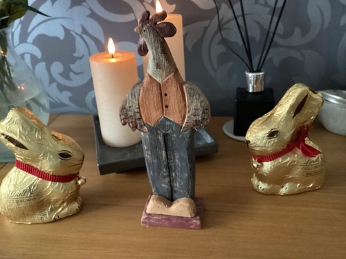 Wooden rooster easter - wooden,