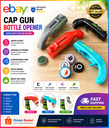 Creative cap gun bottle opener - bottle,