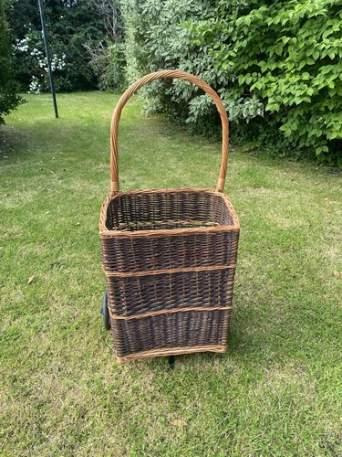 Vintage wicker shopping - vintage,
