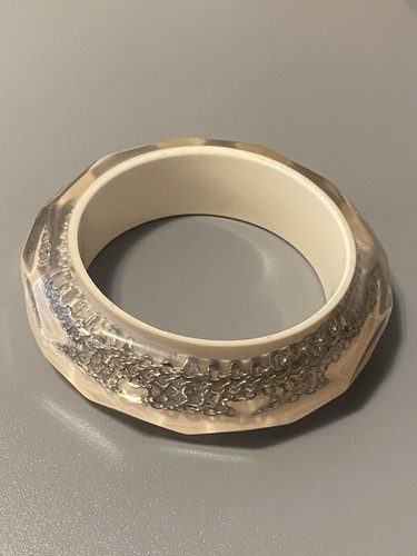 Lucite bangle bracelet with - bracelet,