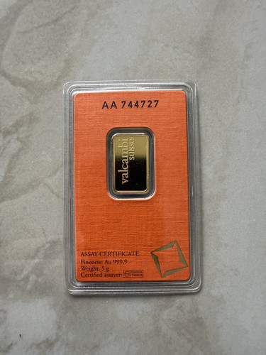 Gold valcambi suisse bar - gold,
