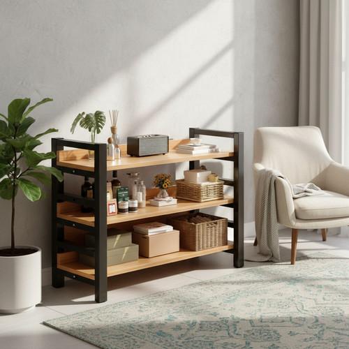 Wooden display shelf bookshelf - wooden,