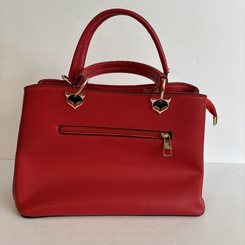 Shesra red handbag fox face - shesra,