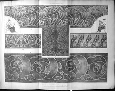 Original Old Antique Print Builder 1896 Design Execution Stencil Arthur Silver