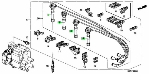 Oem honda spark plug wire - spark,
