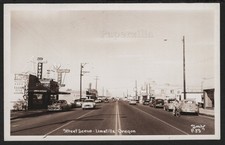 OR Umatilla RPPC 1950's STREET