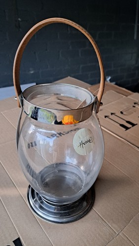 Glass hurricane vase - hurricane,