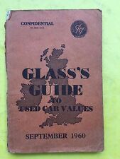 GLASS'S GUIDE - Used Car Values September 1960 - Damaged