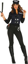 Women's Sexy Police SWAT Cop Costume Hen Night Women's Fancy Dress