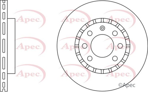 Apec brake disc front - front, single