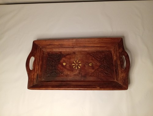 Hand carved brass flower - carved,