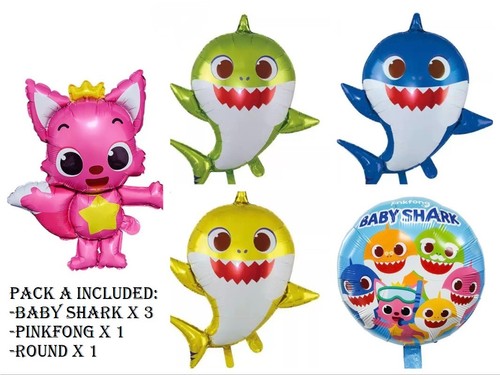 Baby shark self sealing foil - shark,
