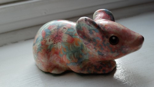 Mouse ornament very colourful - mouse,