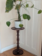Tall Wooden Plant Stand 61cm Indoor Pedestal Display Table Home Decor