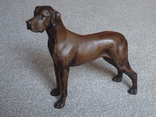 Vintage 1999 North Light GREAT DANE Bronze Resin Dog Figure