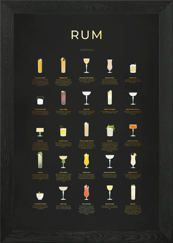 Rum cocktails collection - cocktails,