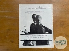 Vintage 1960's BOAC 1st Class Airlines Rolls Royce Advertisement Aircraft