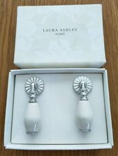 LAURA ASHLEY Pair of Hove Droplet Drawer Pulls Cream BRAND NEW, BOXED!