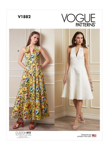 Vogue patterns v1882 dress - v1882,
