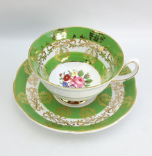Royal Grafton Green Floral Tea