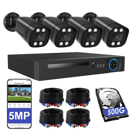 Cctv camera system kit - system, hd